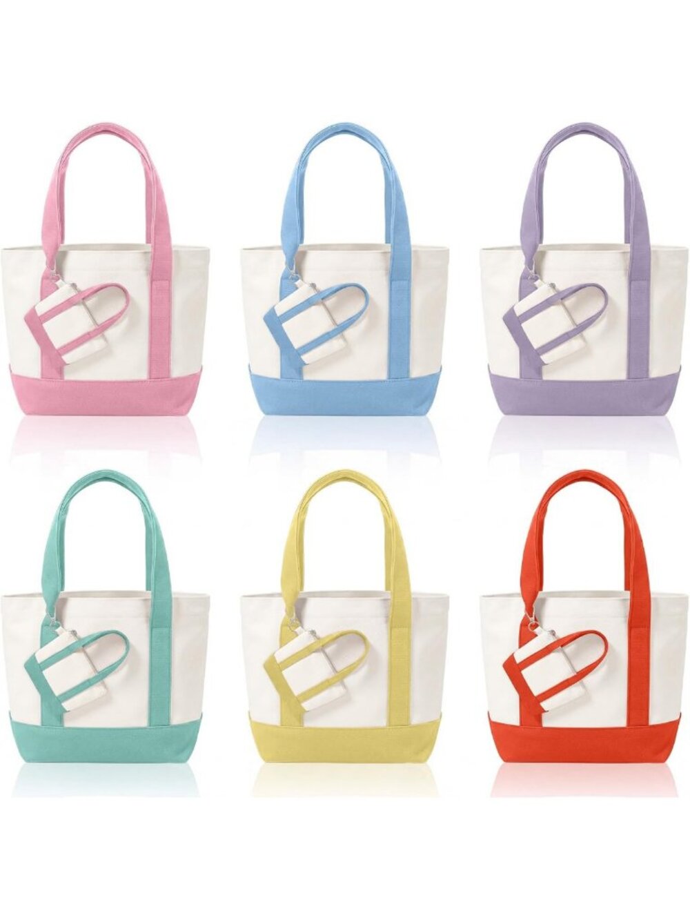 Stylish Mini Canvas Tote Bag with Zipper | Perfect for Everyday Use & Travel